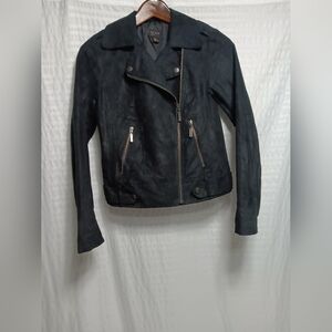 Free Press Full Asymmetrical zip Moto Jacket. Ladies size s